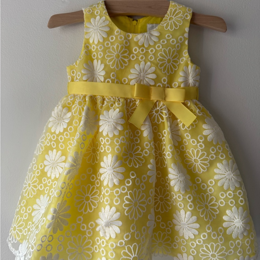 Yellow Floral Baby Dress